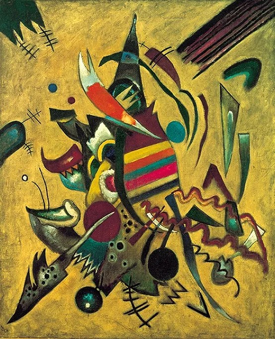 Kandinsky Poszter nappaliba 70x100cm Points c művészet absztrakt színek #558