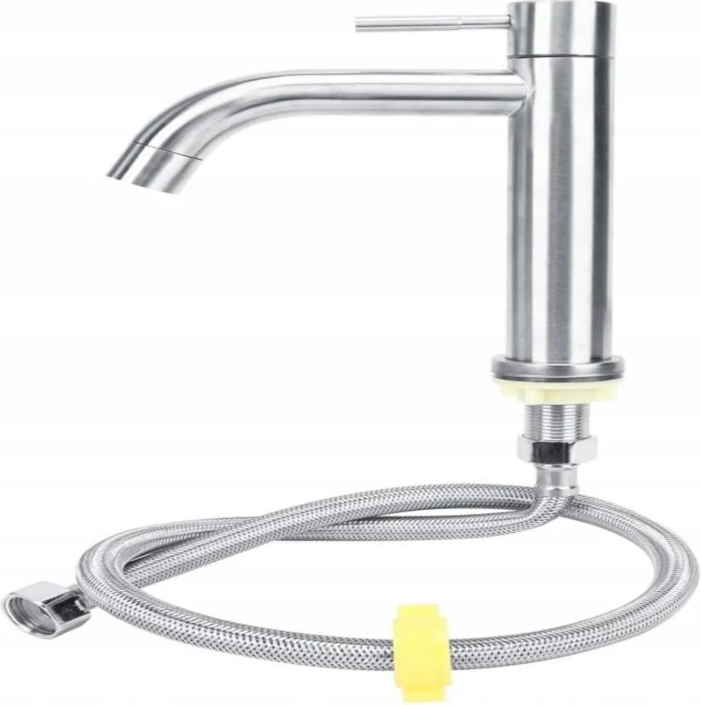 Rozsdamentes Acél Csaptelep Szimpla Hideg Mosdó Víz Csaptelep