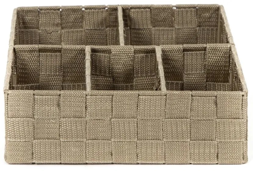 Compactor ruha- és kiegészítő-rendszerező TEX32 x 25 x 8 cm, taupe