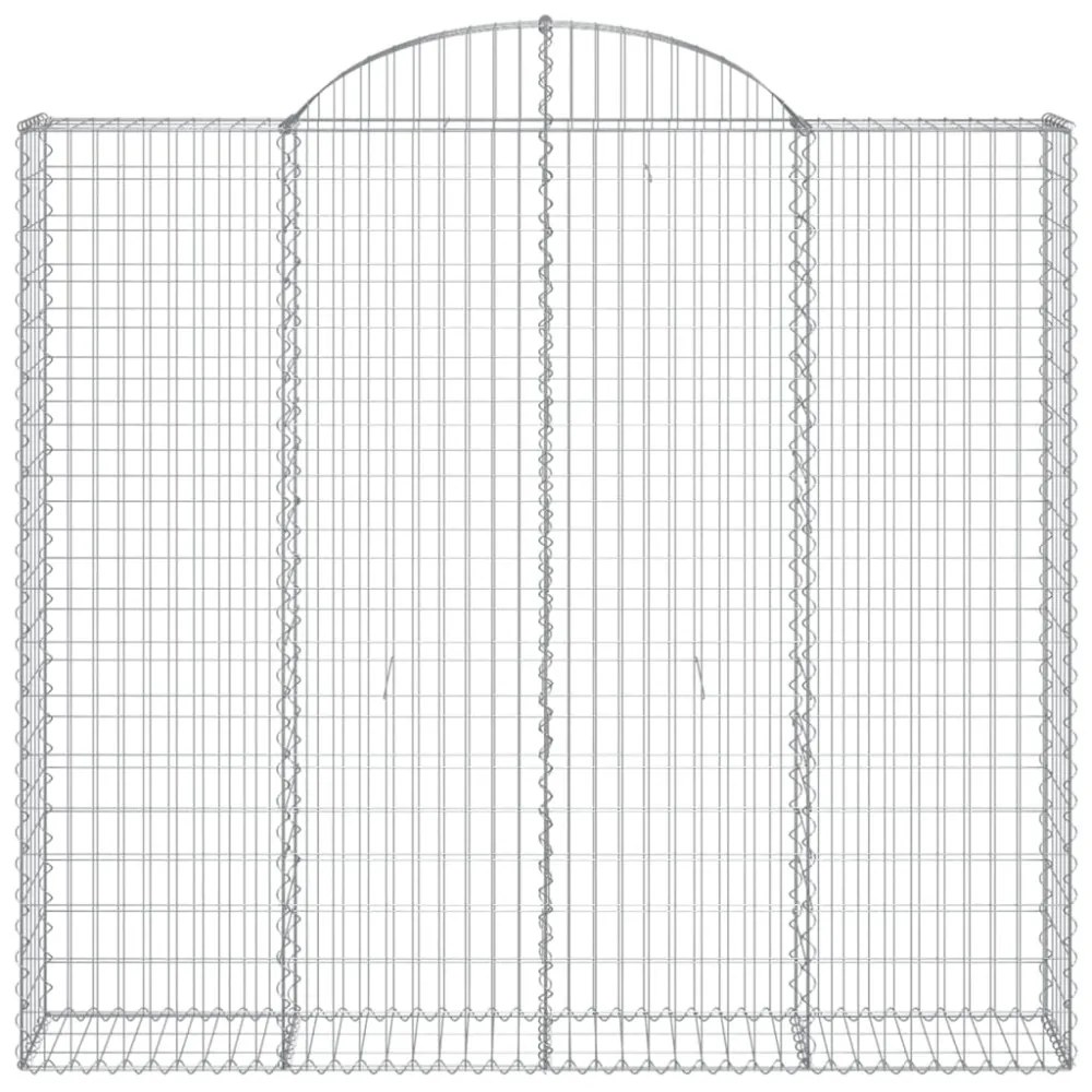 7 db íves horganyzott vas gabion kosár 200x50x180/200 cm