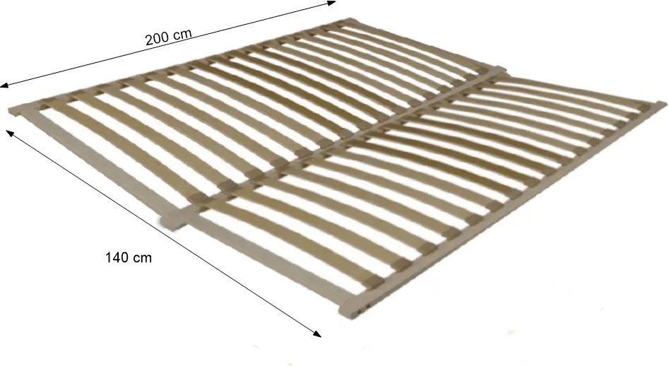 Ágyrács FLEX 3-zónás 140x200 cm