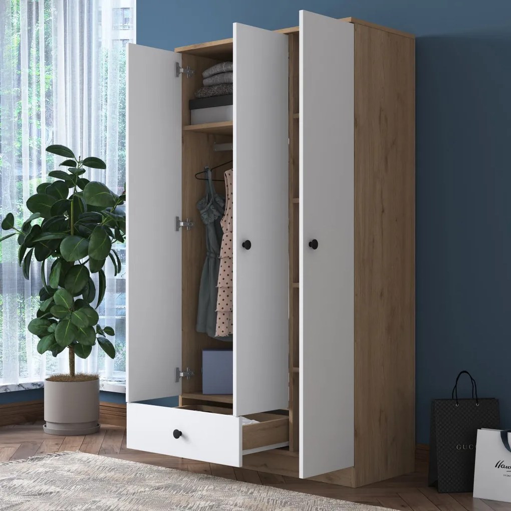 Gardróbszekrény, 90 cm – BA117