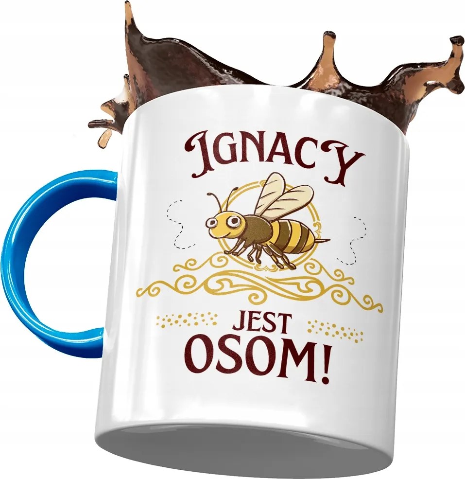 Kék Bögre Ignác Kollégának Ajándék Nyomtatott Fotóval