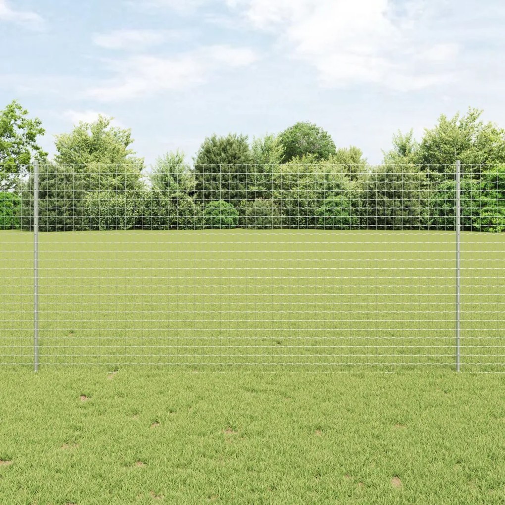 Kerti kerítés szett 2 db Galvanizált acél 10 x 1.2 m Tartós