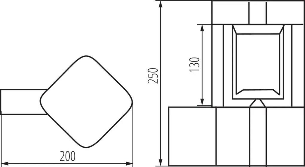 KANLUX 36552 PEVO Modern Kültéri Fali Lámpa IP65