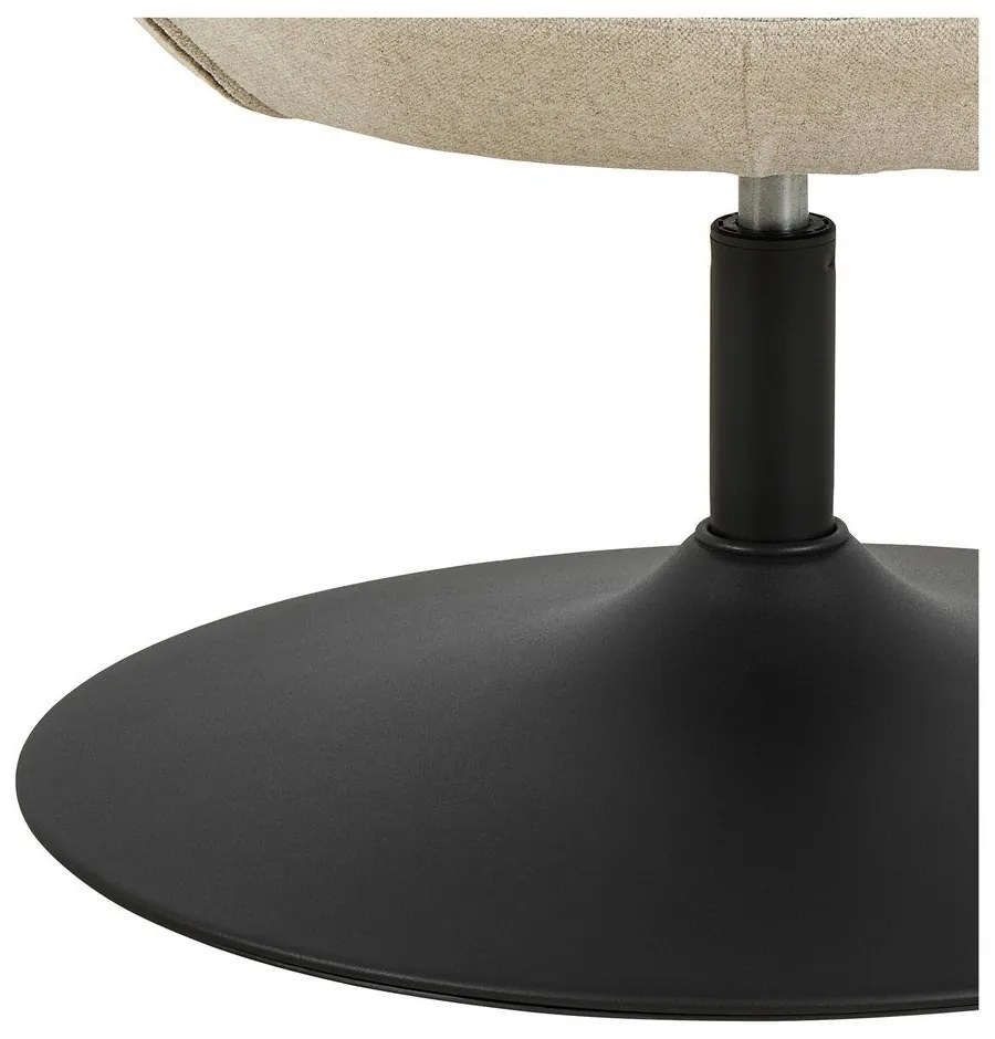 Bézs forgó zsenília fotel Center – Actona