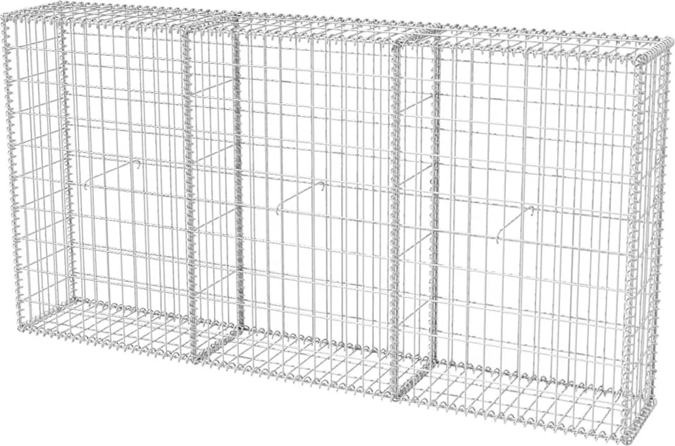 vidaXL horganyzott acél gabion kosár 200 x 30 x 100 cm