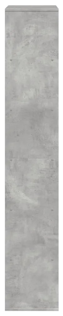 betonszürke szerelt fa térelválasztó 100 x 33 x 187,5 cm