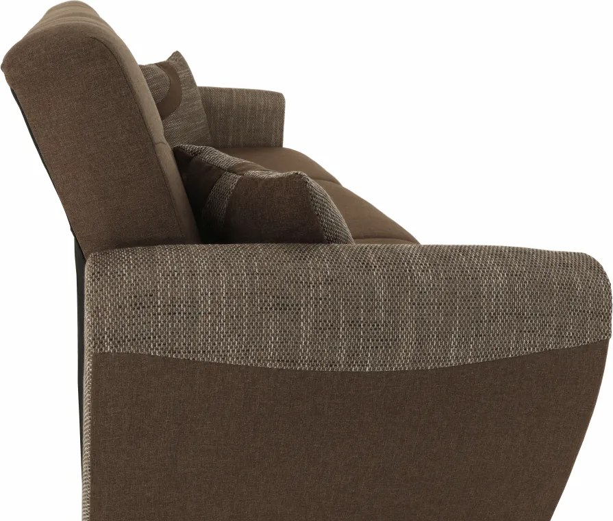 3-ülés ágyfunkcióval, barna, MILO 3-Ülés