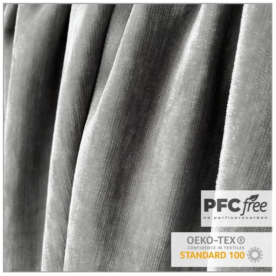 Szürke kárpitozott ágyneműtartós franciaágy 140x200 cm Musca – Maison de Rêve