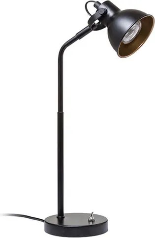 RENDL ROSITA asztali lámpa fekete/aranysárga 230V LED GU10 9W