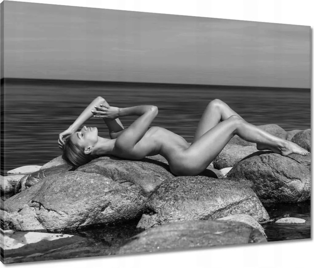 Vászonkép 80x60 Napozás teljesen meztelenül