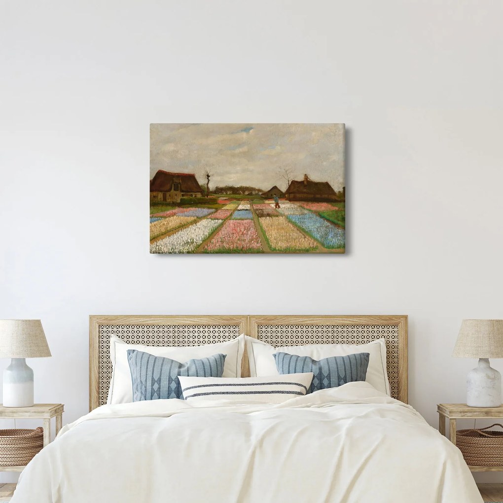 Kép - Vincent van Gogh, Flower Beds in Holland, reprodukciók (90x60 cm)