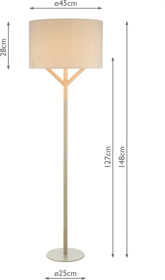 Dar Lighting EATU EAT4939 Állólámpa 1x60W/E27 IP20