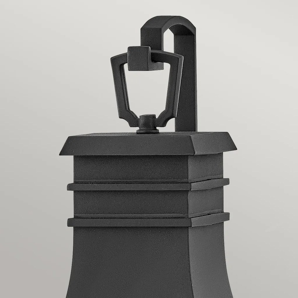 ELSTEAD HK-BEACON-HILLMMB BEACON Klasszikus Kültéri Fali Lámpa Fekete, Átlátszó E14 IP44