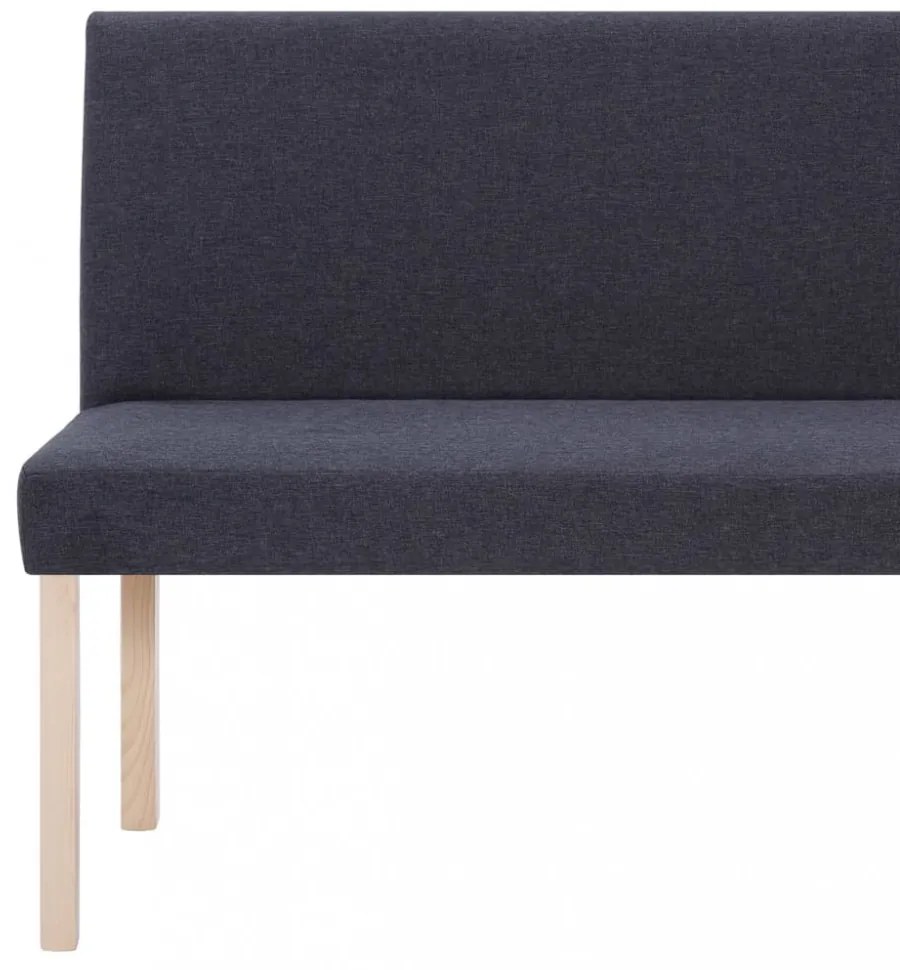 sötétszürke poliészter pad 139,5 cm