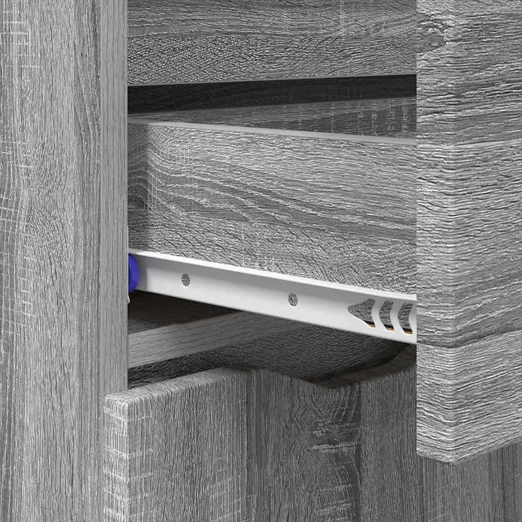 Széf fiókkal Szürke Sonoma 100 x 30 x 65,6 Faanyag