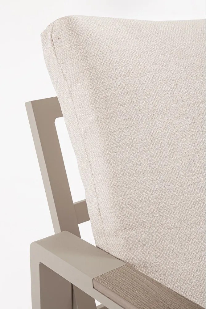 Bézs alumínium ötszemélyes kerti lounge szett Elna – Bizzotto