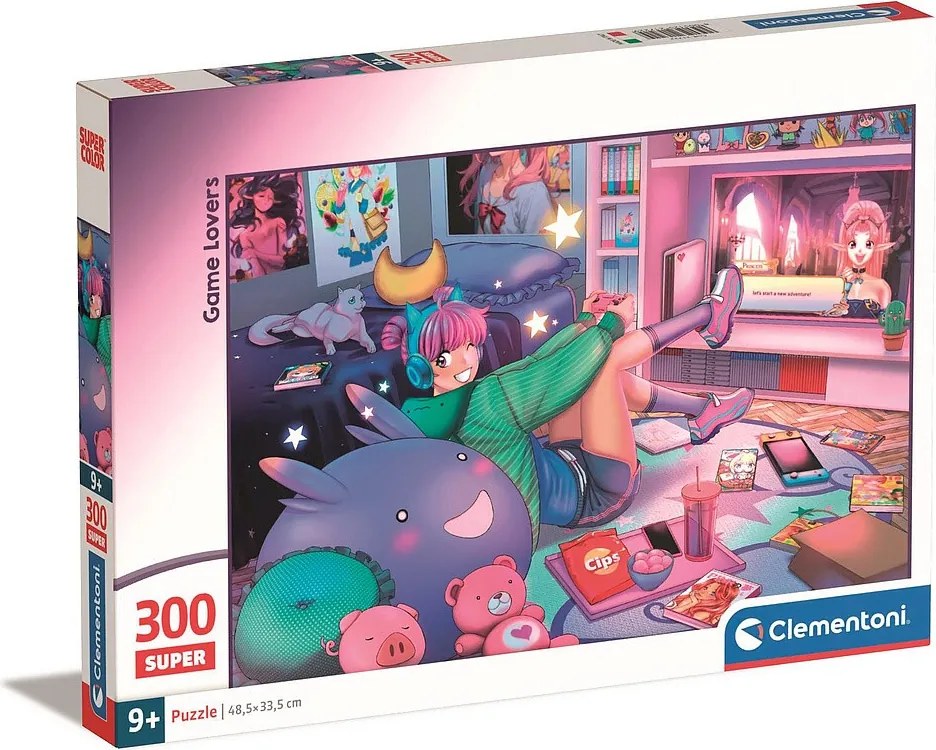 Csajos szoba Game Lovers 300 db-os puzzle Clementoni
