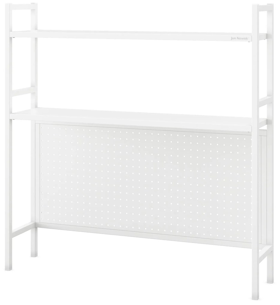 JENNY fém íróasztali feltét, 950 x 980 x 220 mm, fehér