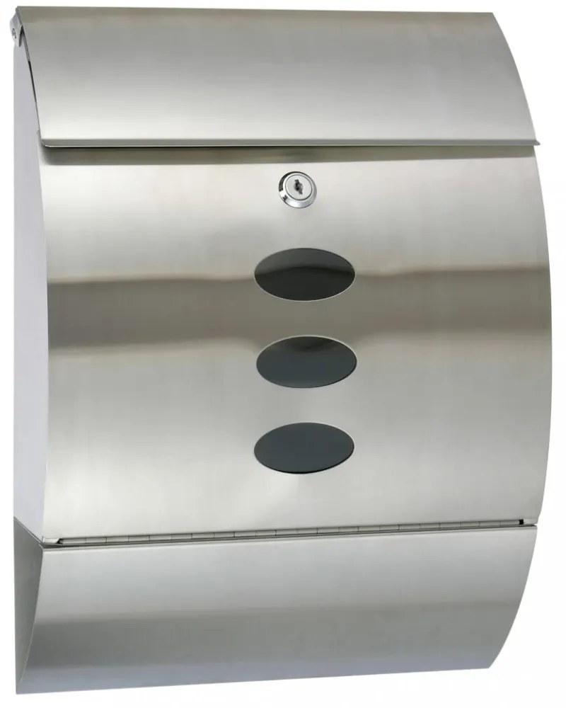 Hi rozsdamentes acél postaláda 30 x 12 x 40 cm