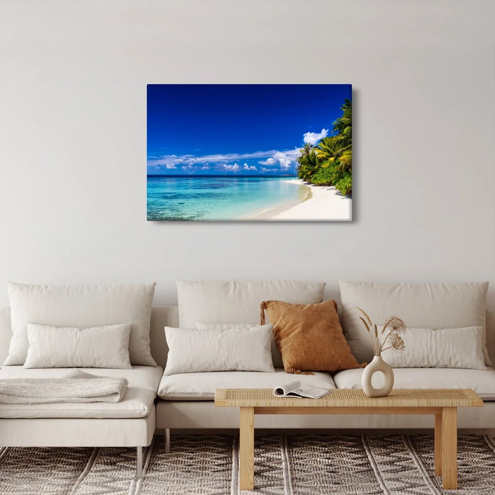 Egy trópusi tengerpart képe (90x60 cm)