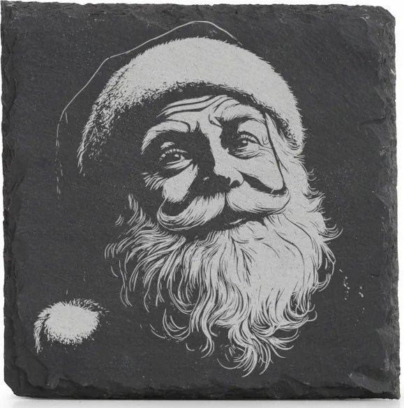 Kő alátét x4 Bögre Karácsonyi alátét Mikulás