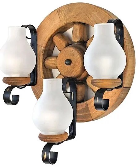 Brilagi - Fali lámpa ROATA APLICA 3xE14/40W/230V bükkfa