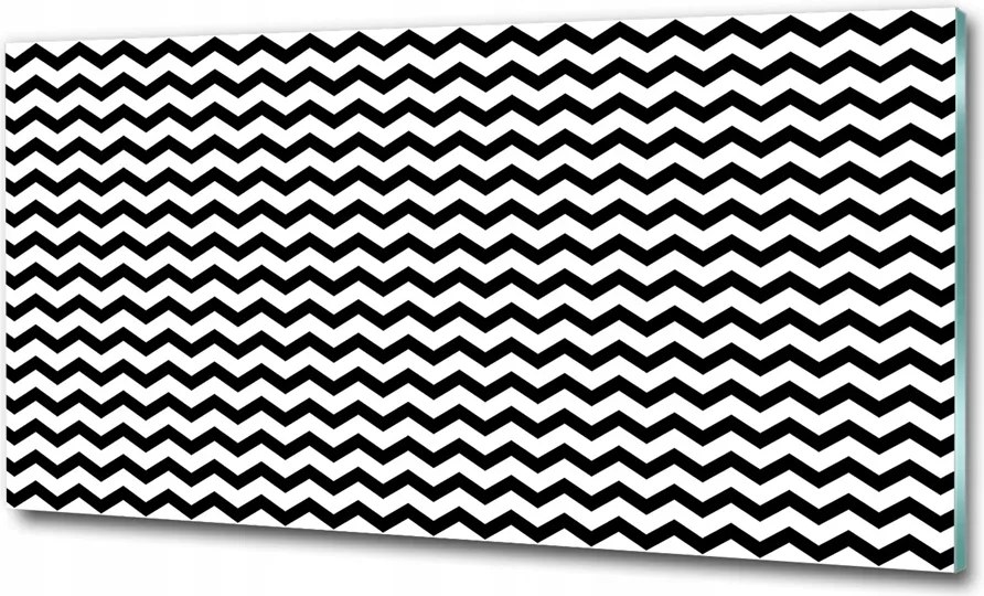 Fotótapéta falra edzett üveg cikk-cakk 100x70