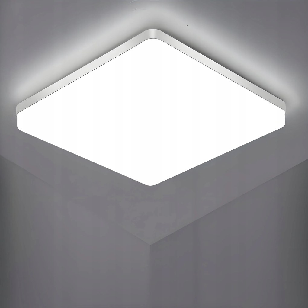 Mennyezeti Lámpa Plafon Led Négyzet Falra Szerelhető Modern 48W 6500K 4320LM