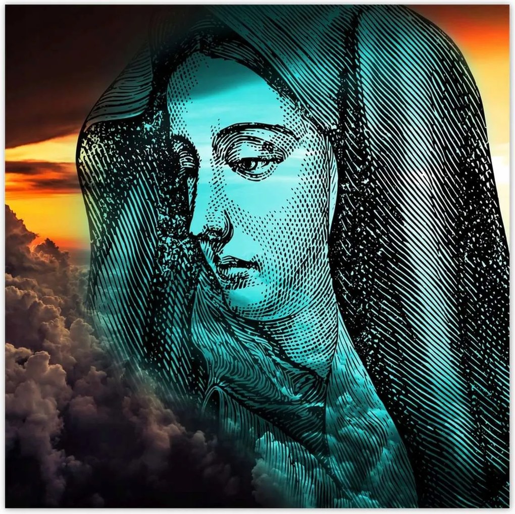 Poszterek 100x100 Szűz Mária Mennyország