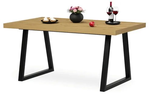 Bővíthető Étkezőasztal 160–240×90 cm, Laminált Tölgy. HT-R5624 OAK