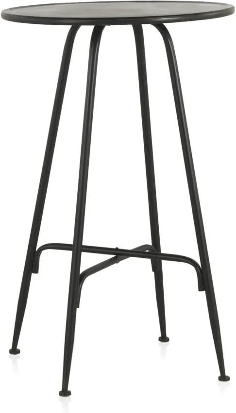 Industrial Style fekete fém bárasztal, magasság 100 cm - Geese