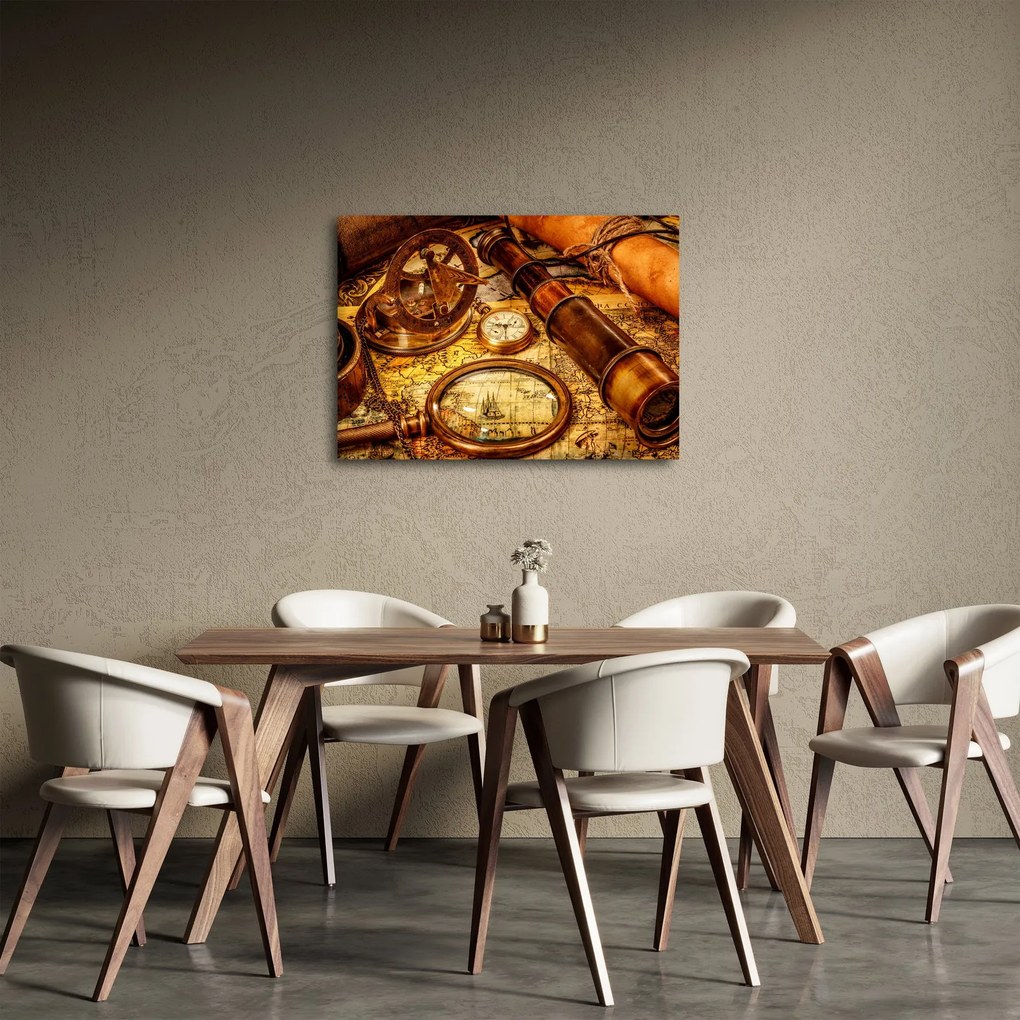 Kép - Tengerészek történelmi segédeszközei (70x50 cm)