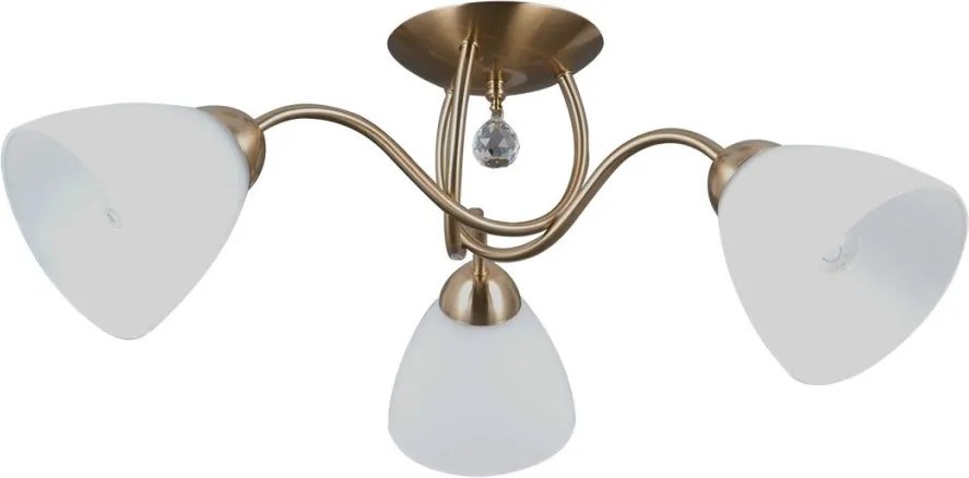 ITALUX PND-5643-3-HBR LUGANO Mennyezeti Csillár Fehér, Króm, Opál E27 IP20