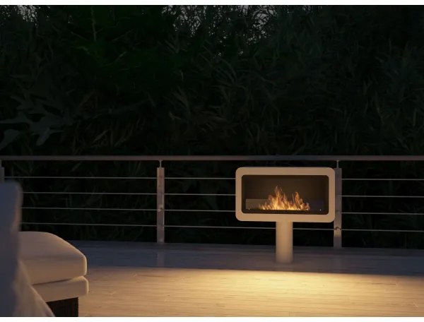 InFire - BIO kandalló 82,5x78 cm 3kW fehér