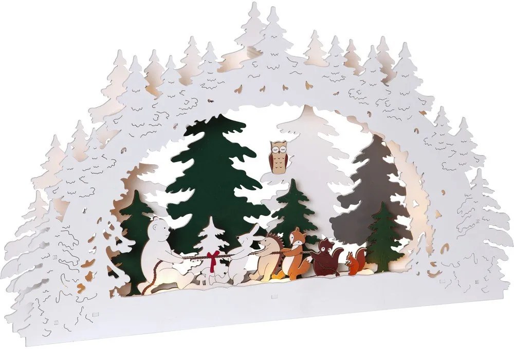 Karácsonyi fénydekoráció Forest Friends – Star Trading