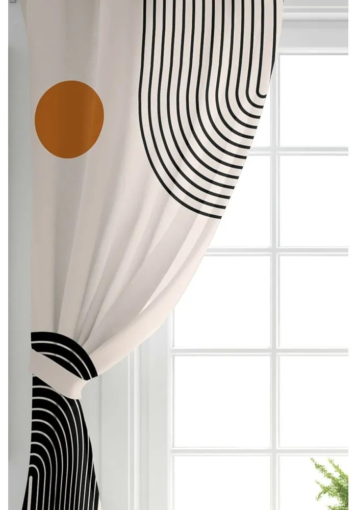 Bézs függöny szett 2 db-os 140x260 cm – Mila Home