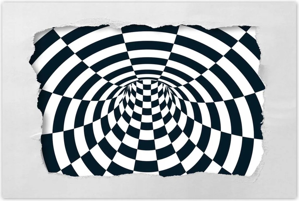 Poszterek 90x60 Absztrakt fekete-fehér