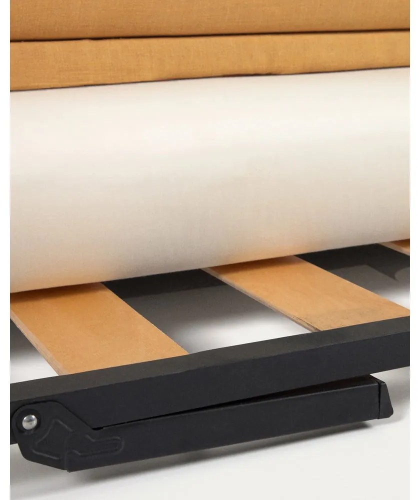 Mustársárga kinyitható kanapé 210 cm Tanit – Kave Home