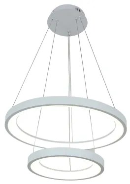 Brilagi - LED dimmelhető csillár kábellel FALCON SLIM LED/68W/230V Ø 50 cm fehér + távirányító