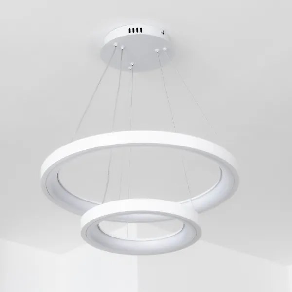 Brilagi - LED dimmelhető kábeles függőlámpa FALCON SLIM LED/68W/230V Ø 50 cm fehér + távirányító