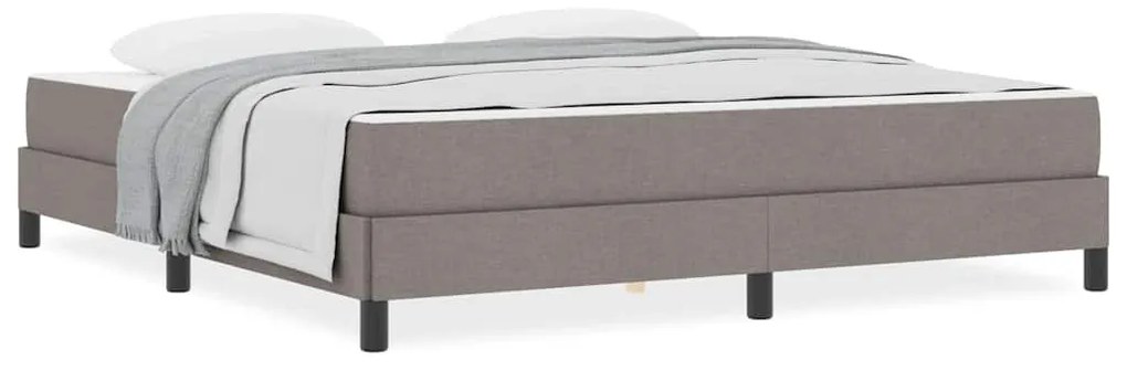 Boxrugós ágy matracmal Tópszínű 180 x 200 cm szövet