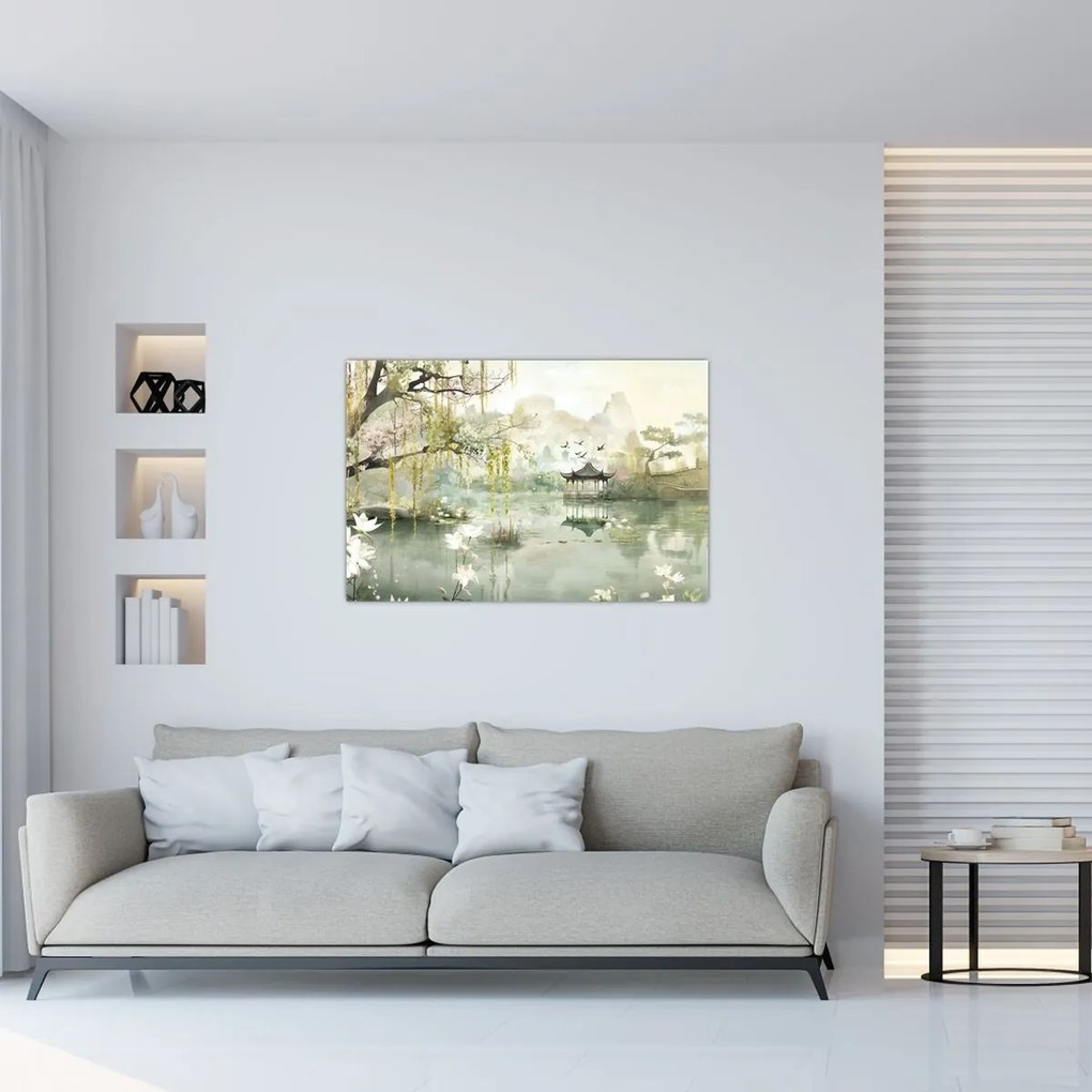 Kép - Kínai tó (90x60 cm)