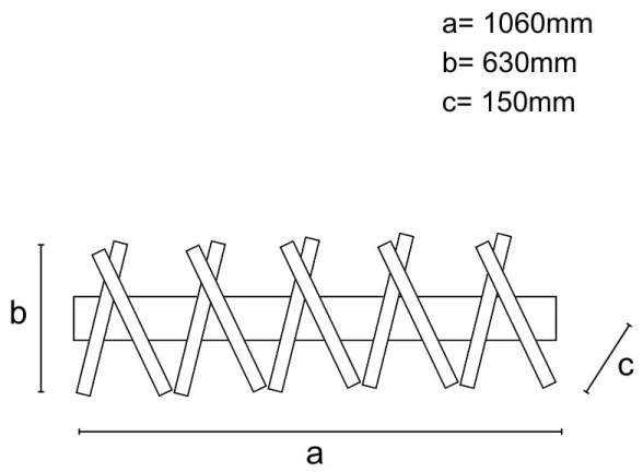 LED Dimmelhető felületre szerelhető csillár LED/125W/230V 3000-6500K + távirányítás