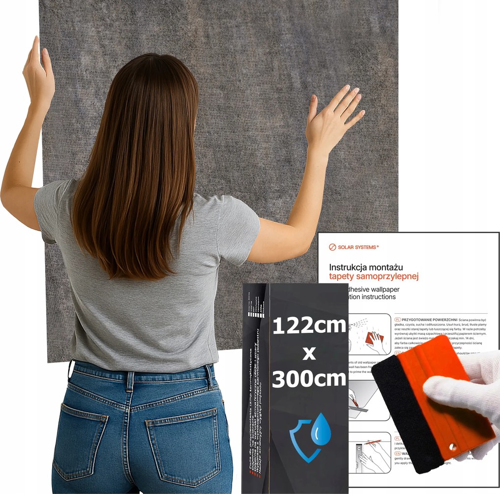 Öntapadós tapéta Vízálló Konyha Fal Bútor Beton Loft