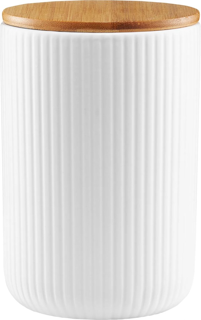 Konyhai Curly Edény Bambusz Fedéllel Fehér 850ML Ambition