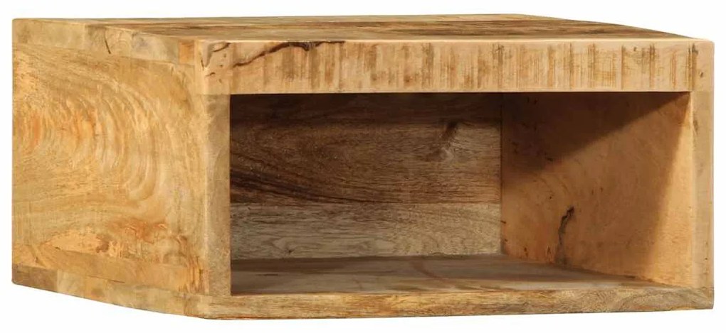 tömör nyers mangófa falra szerelhető TV-szekrény 40x30x19 cm