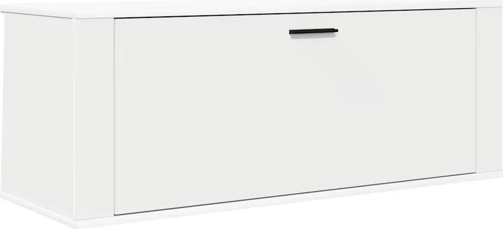 vidaXL fehér szerelt fa fali cipőszekrény 100 x 35 x 38 cm