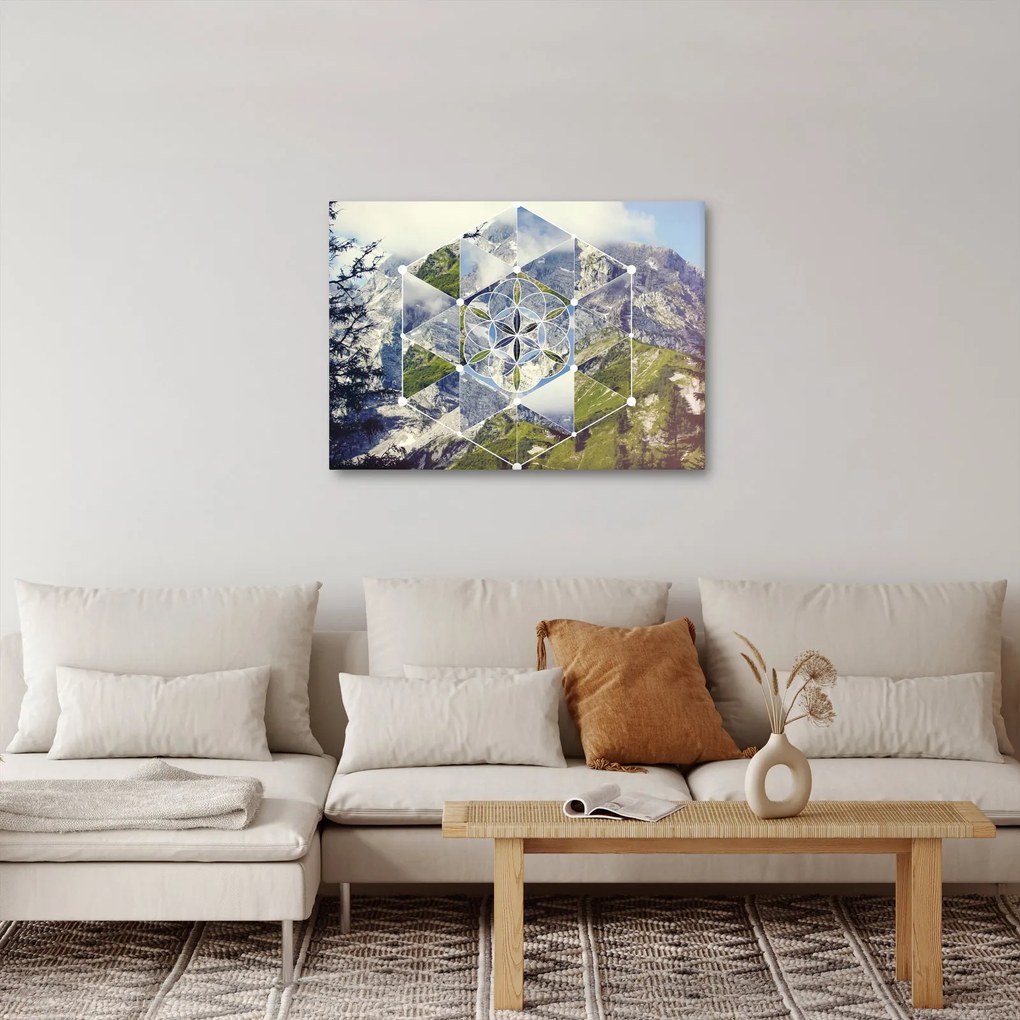 Kép - Geometriai ábra (70x50 cm)